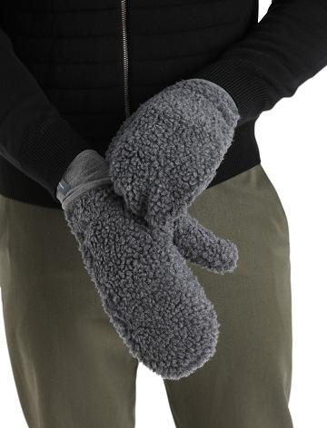 Gritstone Heather Icebreaker Unisex RealFleece™ Merino High Pile Mittens Men's Gloves | AU 1053EBCX